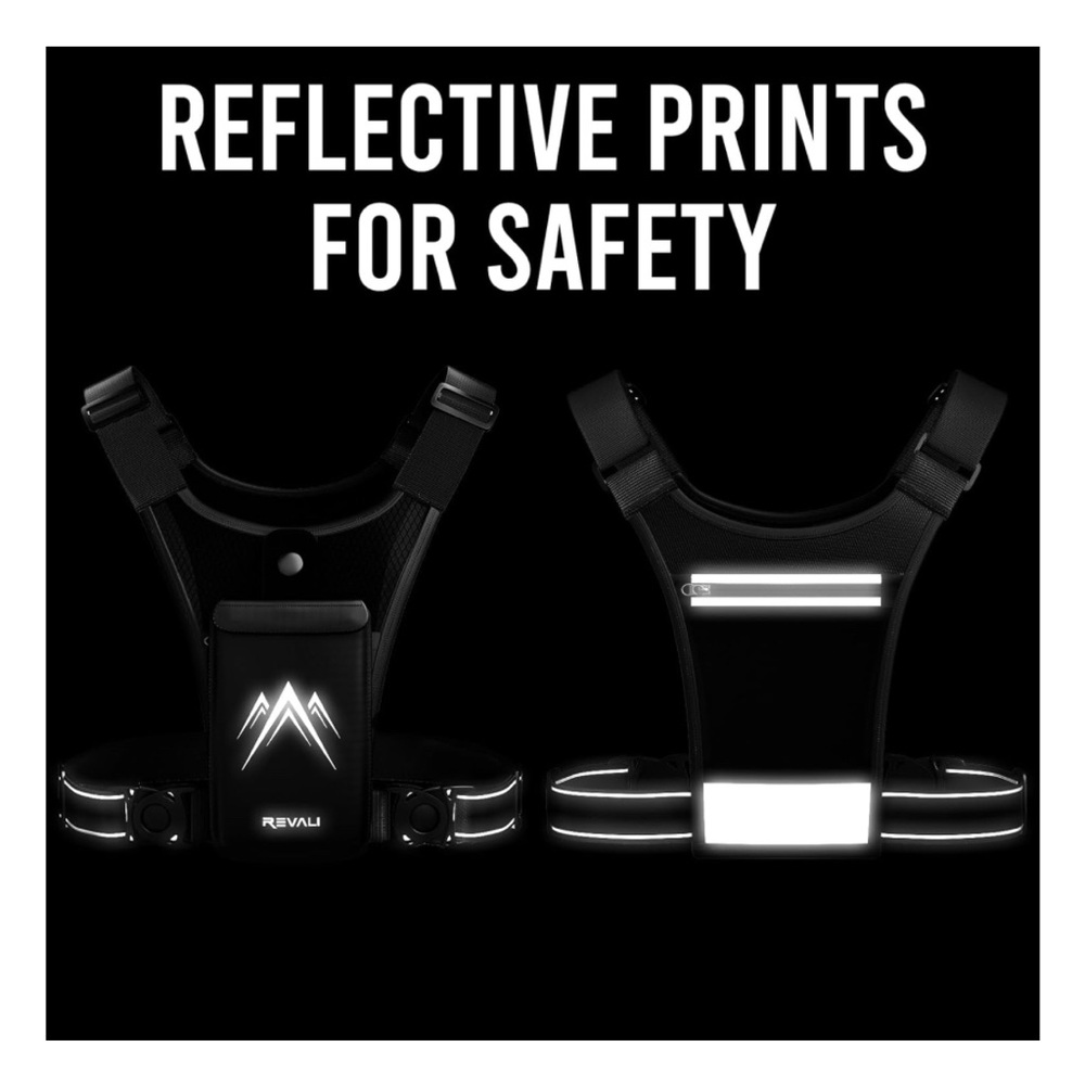 Black smartphone travel exercise chest harness - Picture 5 of 6
